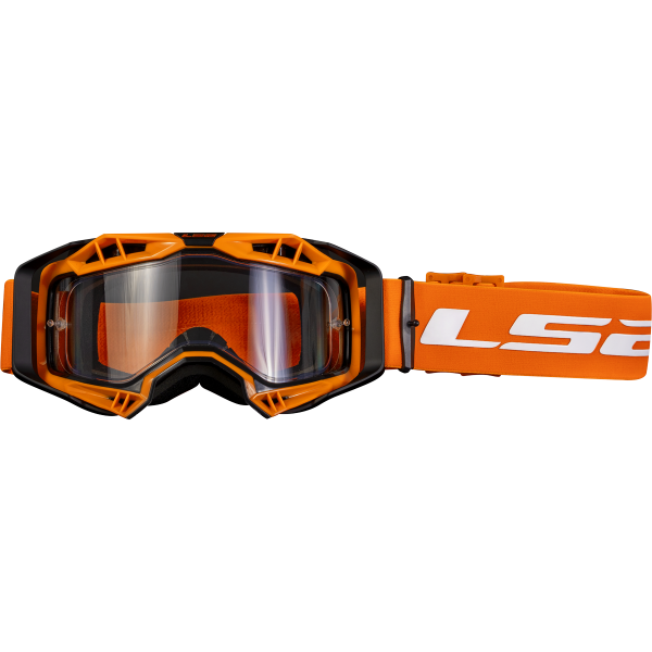 LS2 AURA ENDURO SERIES GOGGLE WITH BLACK HI VIS ORANGE