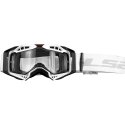LS2 AURA ENDURO SERIES GOGGLE WITH CLEAR BLACK WHITE