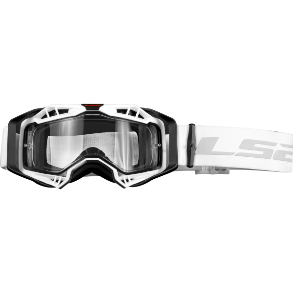 LS2 AURA ENDURO SERIES GOGGLE WITH CLEAR BLACK WHITE