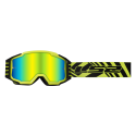 LS2 CHARGER PRO GOGGLE WITH IRIDIUM VISOR HI VIS YELLOW