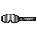 LS2 CHARGER PRO GOGGLE WITH SILVER VISOR BLACK