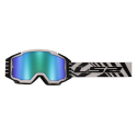 LS2 CHARGER PRO GOGGLE WITH IRIDIUM VISOR WHITE