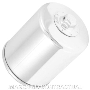 Filtro aceite K&N cromado Harley Davidson