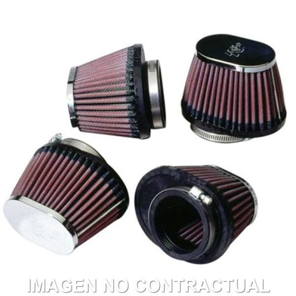 Filtros de potencia K&N D. 54mm. Tapa cromada