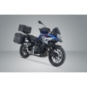 Set Adventure DUSC con topcase L Negro. BMW F 850/900 GS Adv. Sop. acero inox.