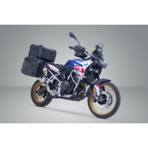 Set Adventure DUSC con topcase XL Negro. BMW F 850/900 GS Adv. P. soportes acero ino