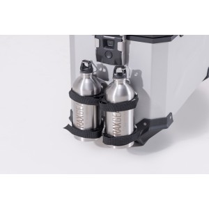 TRAX Kit de botella 2 Plateado. 2 botellas de acero inoxidable 0.6 l.