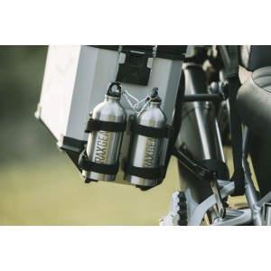 TRAX Kit de botella 2 Plateado. 2 botellas de acero inoxidable 0.6 l.