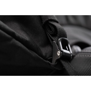 Bolsa trasera ION L 50 l. Negro. Poliéster 600D / Vinilo blando.