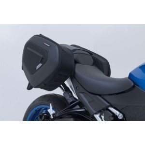 Juego de alforjas PRO BLAZE H Negro. Suzuki GSX-S1000/F (15-), GSX-S950 (21-).