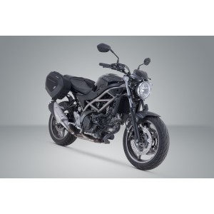 Set de alforjas PRO BLAZE H Negro. Suzuki SV650 ABS (15-), SV650 X (18-).
