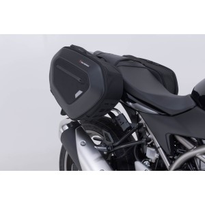 Set de alforjas PRO BLAZE H Negro. Suzuki SV650 ABS (15-), SV650 X (18-).