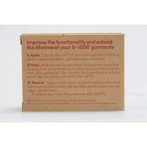 Cera de Groenlandia Impregnación de cera de abejas y parafina.