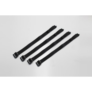 Juego de correas para SysBag Negro. 4 correas de fijación.