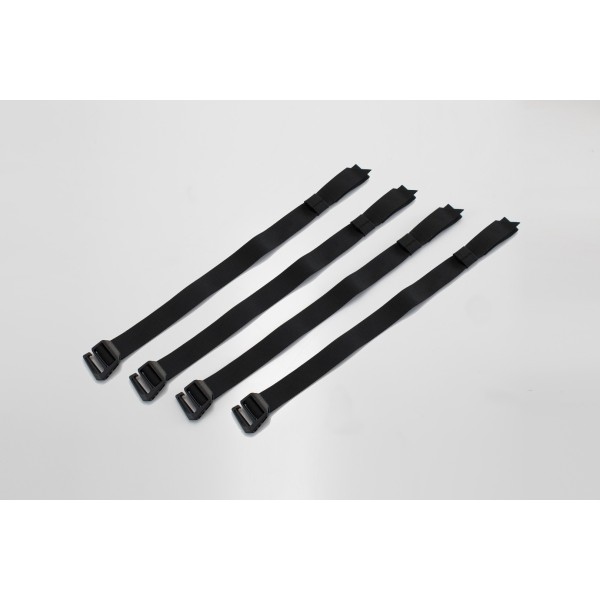 Juego de correas para SysBag Negro. 4 correas de fijación.