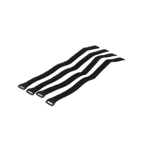 Juego de correas con velcro 4 piezas. Con lazo de plástico. Para PRO Rackpack