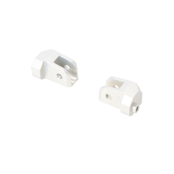 Kit de fijación para reposapiés ION Plateado. BMW R 1200 GS, R 1250 GS, R 1300 GS.