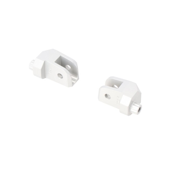 Kit de fijación para reposapiés EVO Plateado. BMW R 1200 GS, R 1250 GS, R 1300 GS.