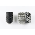 Kit de repose-pieds ION Plateado. Kawasaki Versys 1100 (24-).