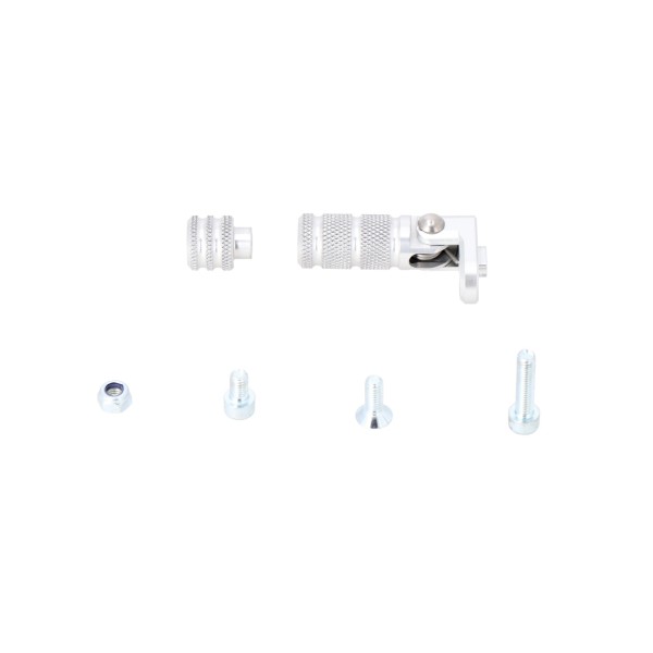 Puntera para palanca de cambios Plata moteado. Incl. extensión.