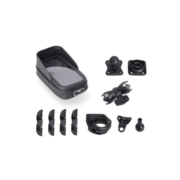 Kit de fijación universal GPS con Phone Case Incl. brazo 2". Para manillar/fijación espejo