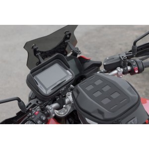 Kit de fijación universal GPS con Navi Case Incl. brazo 2". Para manillar/fijación espejo