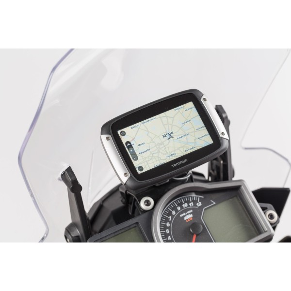 Soporte GPS para salpicadero Negro. KTM 1050/1090/1190 Adventure.