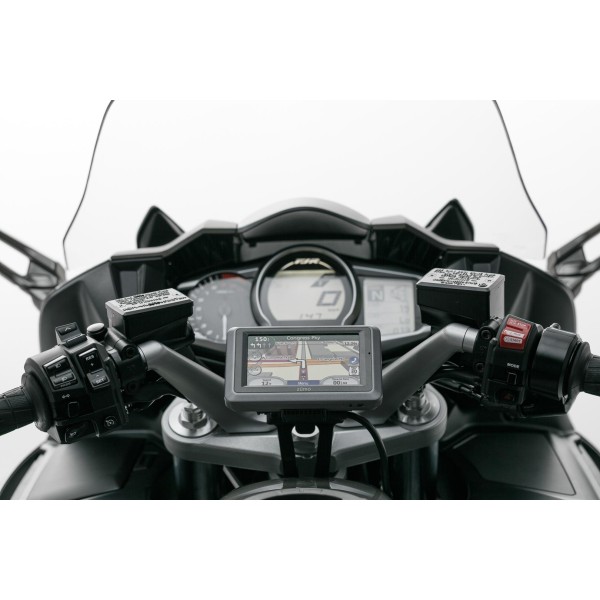 Soporte GPS para manillar Negro. Yamaha FJR 1300 (04-).