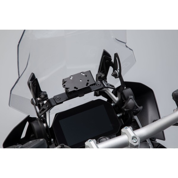 Soporte GPS para salpicadero Negro. BMW R 1200 GS (12-18), R 1250 GS (18-).