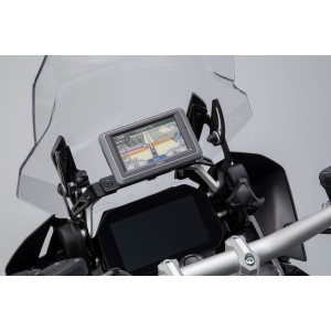 Soporte GPS para salpicadero Negro. BMW R 1200 GS (12-18), R 1250 GS (18-).