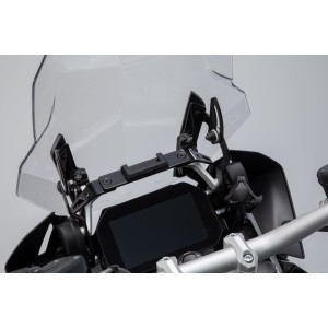 Soporte GPS para salpicadero Negro. BMW R 1200 GS (12-18), R 1250 GS (18-).