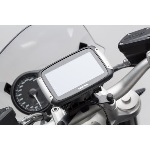 Soporte GPS para manillar Negro. Modelos BMW / Triumph, Himalayan.