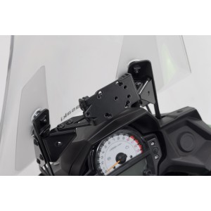 Soporte GPS para salpicadero Negro. Kawasaki Versys 650 (14-21).