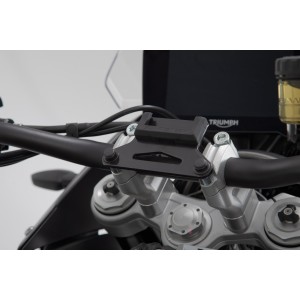 Soporte GPS para manillar Negro. Modelos Honda / Suzuki / Triumph.