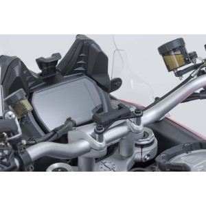 Soporte GPS para manillar Negro. Ducati Multistrada V4 (20-), V2 (24-).