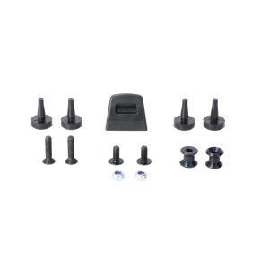 Kit de adaptadores portaequipaje ADVENTURE-RACK Para Givi/Kappa Monokey. Negro.
