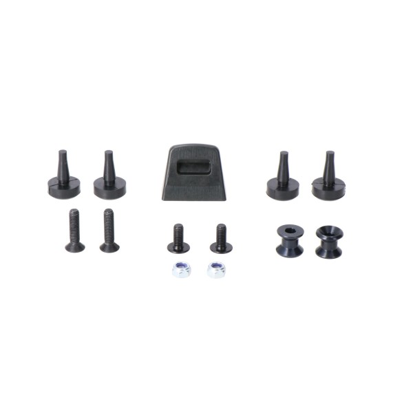 Kit de adaptadores portaequipaje ADVENTURE-RACK Para Givi/Kappa Monokey. Negro.