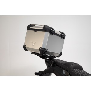 Sistema topcase TRAX ADV Plateado. Honda CB500X, CB500F, CBR500R, NX500.
