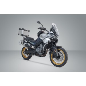 Sistema topcase TRAX ADV Plateado. CFMoto 800MT (21-).