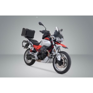 Sistema topcase TRAX ADV Negro. Moto Guzzi V85 TT (24-).