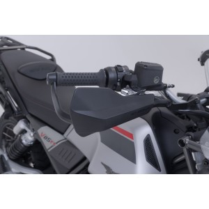 Kit de protectores de manos Sport Negro. Moto Guzzi V85 TT (19-)/Travel (19-).