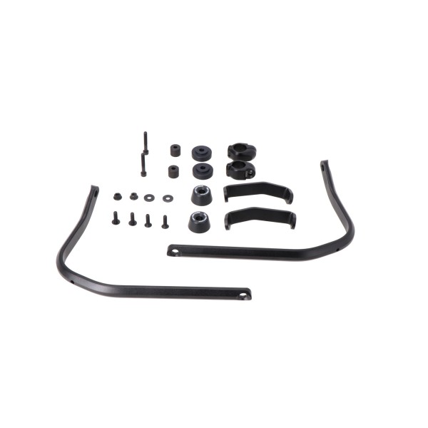 Kit de montaje para protectores de manos Negro. Honda CRF300L, Triumph Scrambler 400X.