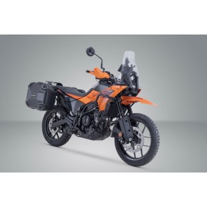 Sistema de maletas rigidas DUSC Negro. 33/33 l. KTM 125 SMC R, 250 Adv, 390 Adv.