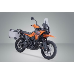 Sistema de maletas TRAX ADV Plateado. 37/37 l. KTM 125 SMC R, 250 Adv, 390 Adv