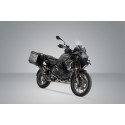 Sistema de maletas TRAX ADV + Akrapovic Negro. 45/37 l. BMW R 1250 GS/Adv/Rallye (18-).