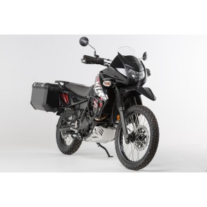 Soportes laterales EVO Negro. Reinforced. Kawasaki KLR650 (08-18).