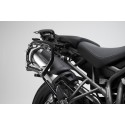 Soporte lateral PRO Negro. Modelos Triumph Tiger 800 (10-).