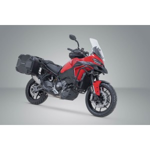 Sistema de maletas rigidas DUSC Negro. 41/41 l. Ducati Multistrada V2/V2S (24-).