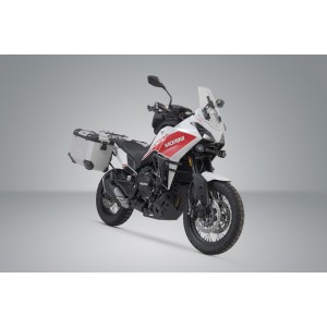 Sistema de maletas TRAX ADV Plateado. 45/45 l. Moto Morini X-Cape 650 (21-).