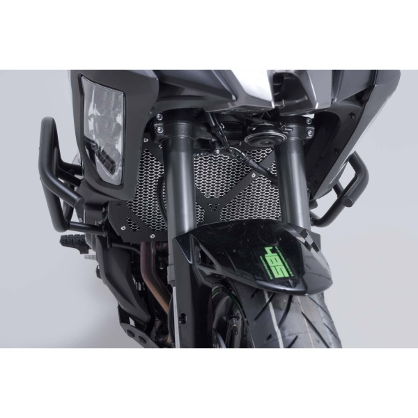 Protector de radiador Negro/Plateado. Versys 1000 (18-) / 1100 (24-).